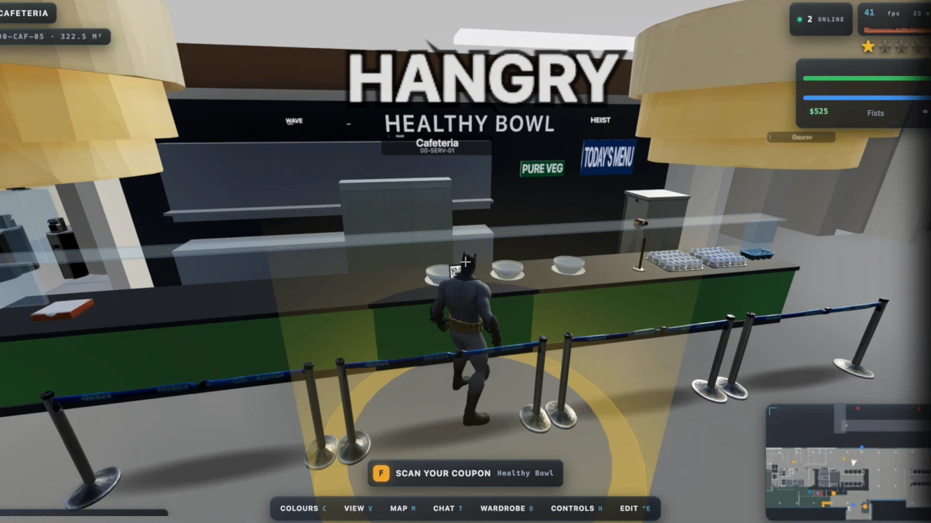 The Hangry counter in the office food court